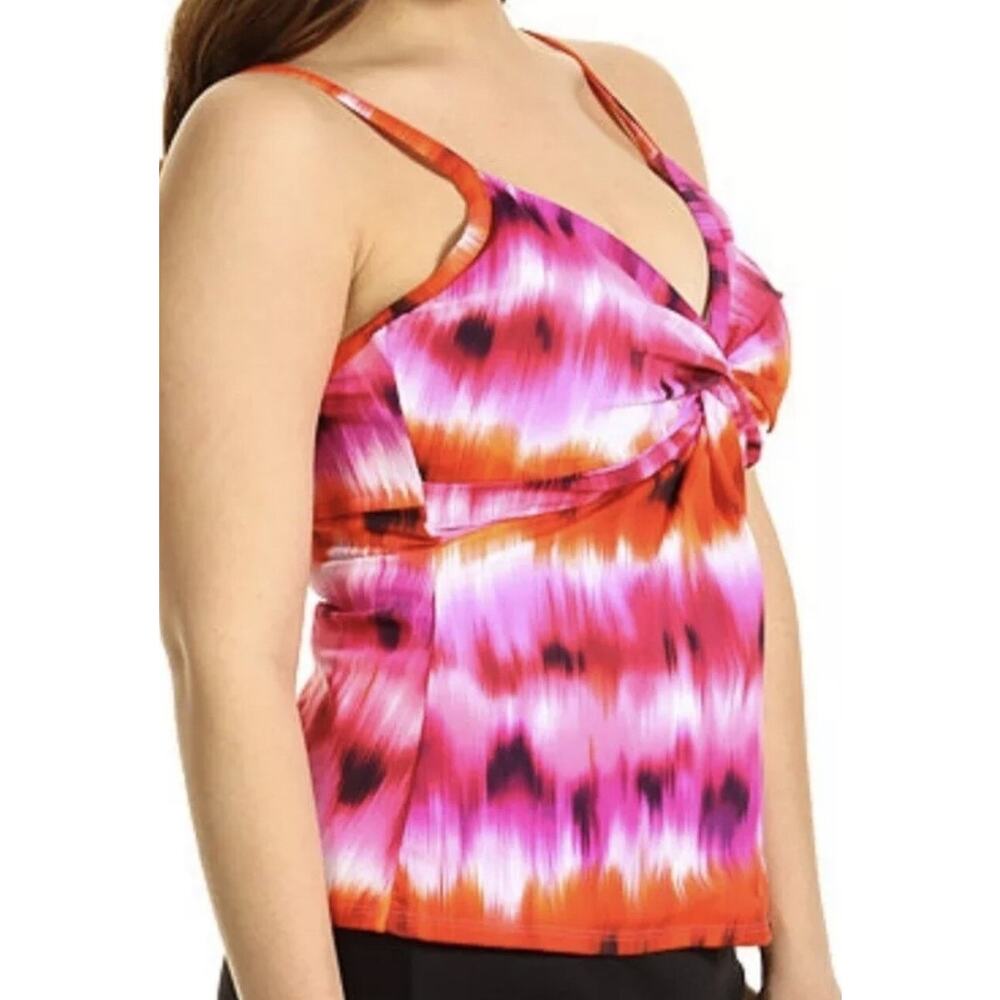 Miraclesuit Roswell Ikat Underwire Twist Swimsuit Tankini Top 8